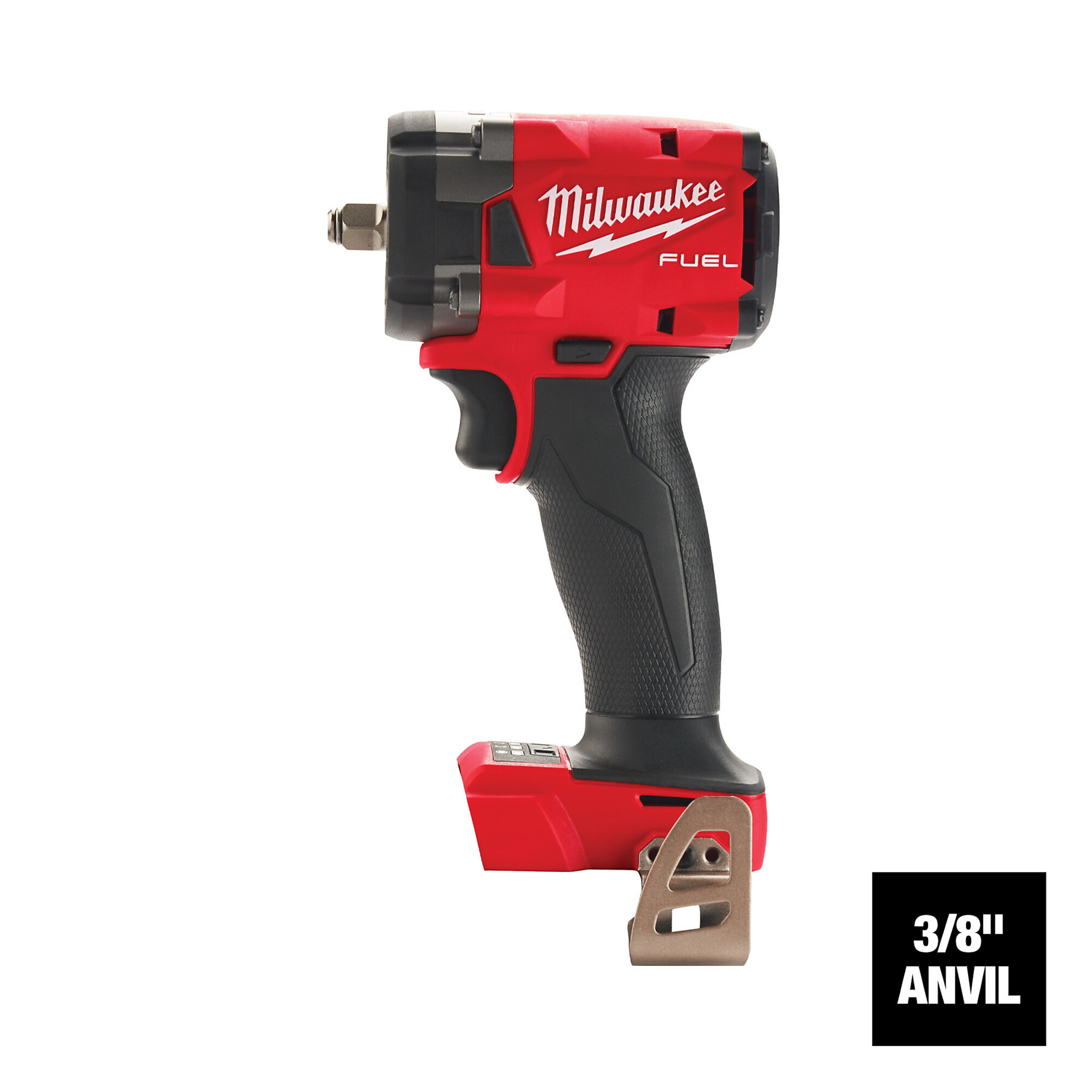 Milwaukee M18 FUEL Cordless Compact Impact Wrench with Friction Ring, Tool Only, 3/8in. Drive, 250 Ft./Lbs. Torque, Model# 2854-20